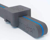 BackMitra Antraciet~Blauw + Kussen