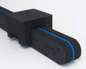 BackMitra Zwart~Blauw + Kussen