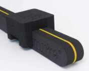 BackMitra Zwart~Geel + Kussen